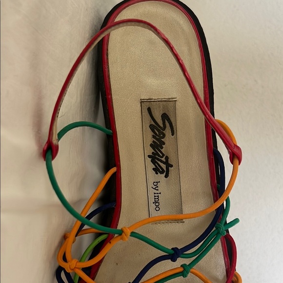 Impo Red and Orange Sandals Vibrant Summer Style - Picture 2 of 8